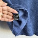 Gianni Bini Women’s Small Blue Angora Blend Ruffle Tiered Bell Sleeves Sweater Photo 5