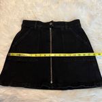 Madewell  Full Zip Front Black Denim Miniskirt Size 27 Skirt Utility Pockets Photo 9