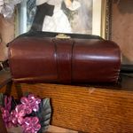 VINTAGE 1990'S BRIZA CLASSIC BROWN AND BLACK VEGAN LEATHER CROSSBODY PURSE Photo 7