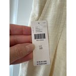 Anthropologie  NWT Linen Blend City Beach Wide Leg Pants Cream White Size 10 Photo 5