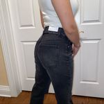 Free People Neon Blonde Black Siren Mom Fit High Rise Distressed Jeans 26 Photo 13