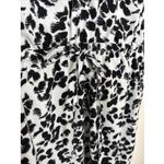 Merona White and Black Animal Print High Low Dress Women's Size Small Photo 6