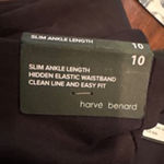 Harvé Benard Harve Bernard Size 10 Black Stretch Pull on‎ Pants Slim Ankle Length Photo 4