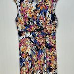 Dana Buchman  Abstract Colorful Ruched Midi Sundress Photo 0