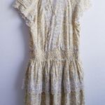 American Eagle  Ruffle Tiered Floral Lace Bohemian Mini Dress Photo 7