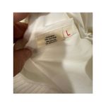 Celia B Bjorn Dress White Crisp Cotton Size Large NWT Pleated Ruffled Trim Photo 9