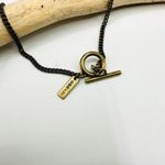 Giles & Brother x JM Brass Horn Toggle Necklace Rare Gold Photo 6