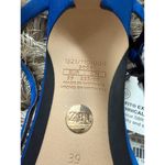 ZARA  Electric Blue Strappy Heels Sandals NWT Size 8 Photo 6