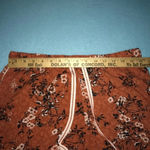 GILLIGAN & O’MALLEY floral lounge elastic waistband pockets crop pants size S Orange Photo 1