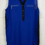 Takara ‎ Sleeveless Electric Blue/Black Shirt Size Small Photo 0