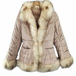 Penny Lane Fur Lined Puffer Coat Y2K Bratz Small Pink Photo 2
