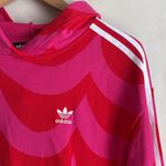 Adidas Women's Originals X Marimekko Hoodie In Vivid Red/team Real Magenta Red Size XS Photo 6