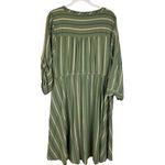 Torrid  Plus Mini Challis Stripe Green High-Low‎ Shirt Dress Size 22 Photo 7