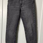 Levi's  Wedgie Jean Black Wash Button Fly High Rise Butt Lifting Straight Crop 24 Photo 0