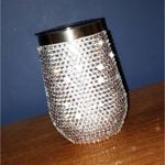 Bling Tumbler Cup Wine Rhinestoned Silver Photo 2