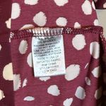 Jude Connally Kerry Dress in Merlot Painted Spot Jude Cloth Red Size L Photo 4