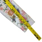 Pykettes Floral Blazer Jacket Women's Open Front Lightweight Cropped White Size M Photo 9