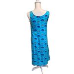 Fresh Produce  Blue Fish Print‎ Sleeveless Dress / Cotton Swim Cover Up Size M Photo 1