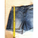 Judy Blue  Mid Rise Side Slit Plus Size Cut off Shorts Blue Size 3XL Photo 4