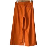 American Retro Orange Felt Wide Leg Crop Trousers Size 36 Photo 1