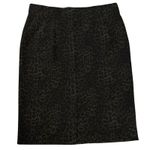 Peace of Cloth Size M Pull On Pencil Skirt Leopard Animal Print Office Career Black Size M Photo 0
