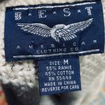 Vintage 90s Cardigan Floral Cable Knit Pattern Pearl Buttons Cotton Ramie Ivory White Size M Photo 8