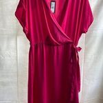 Kenneth Cole  womens Pink wrap dress in size L NWT Photo 1