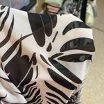 Avenue Women's Tunic Top Swim Cover Up Black White V Photo 4