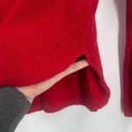 Gap Women’s Red Thermal Waffle Knit Sweater Top Size Medium Photo 4