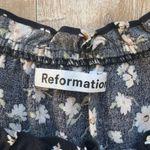 Reformation Cheyenne Top in Black Floral Size S Photo 1