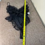 Midnight Hour  Lace Lingerie Bodysuit Sz M Womens Sexy Vacation Honeymoon Goth Photo 7