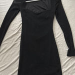 Hello Molly  long sleeve mini dress with open back lace arms  Photo 0