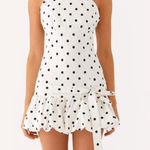 Peppermayo  Exclusive - Belina Scarf Mini Dress - White Polkadot Photo 0