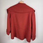 Chico's  Women's 3 (XL) Burnt Orange Open Knit Cardigan 100% Wool Fall Layering Photo 11