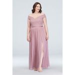 David's Bridal ✨HP✨Off-the-Shoulder Lace and Mesh Bridesmaid Dress✨ Photo 1