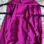 Sexy Metallic Pink/Purple Wrap Around Top Size L Photo 2