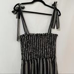 Ali & Jay  Black & White Striped Smocked Mini Dress Photo 3