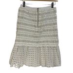 Sacai square lace white woven eyelet fit flare skirt size 2 NEW $1200 Photo 8