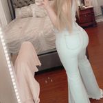 Vibrant  miu light wash bell bottom jeans Photo 10