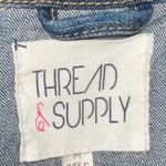 Thread and Supply Threads & Supply Factory Distressed Jean Denim Jacket Size Medium B1 Photo 1