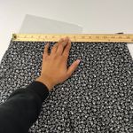 Kate Spade Pants Women 10 Black White Cotton Floral Tapered Leg Preppy High Rise Photo 8