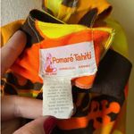 Vintage 70s Pomaré Tahiti Orange Yellow Hibiscus Maxi Dress XS Honolulu Photo 7