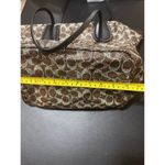 Coach F33504 TAXI ZIP TOP TOTE IN SIGNATURE COATED CANVAS WOMEN BAG BROWN Photo 12