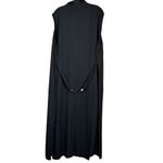 Cato  Women's Solid Black Sleeveless Button Down Collared Maxi Floor Dress 26W Photo 1