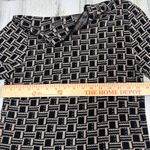 FATE Sweater L | Black Ivory Geometric | Mock Neck | 100% Viscose | MSRP $64 Size L Photo 6