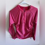Calia Women’s S long Sleeve Pink 1/2 Zip Polo Pullover Jacket w Thumbholes M Size M Photo 3