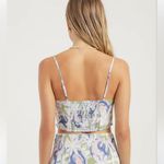 LULU AND ROSE Inez Scarf Crop Top Purple Photo 1