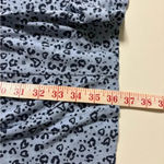 Aerie  Leopard Print Twist Front Blue T-Shirt Dress Size Small Animal Casual Photo 3
