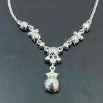 Givenchy Signed Silver-tone Clear Rhinestones Crystal Y-Necklace 16g Photo 8