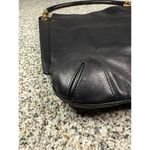 Michael Kors  Women's Black Leather Shoulder Bag Gold Hardware Casual Photo 4